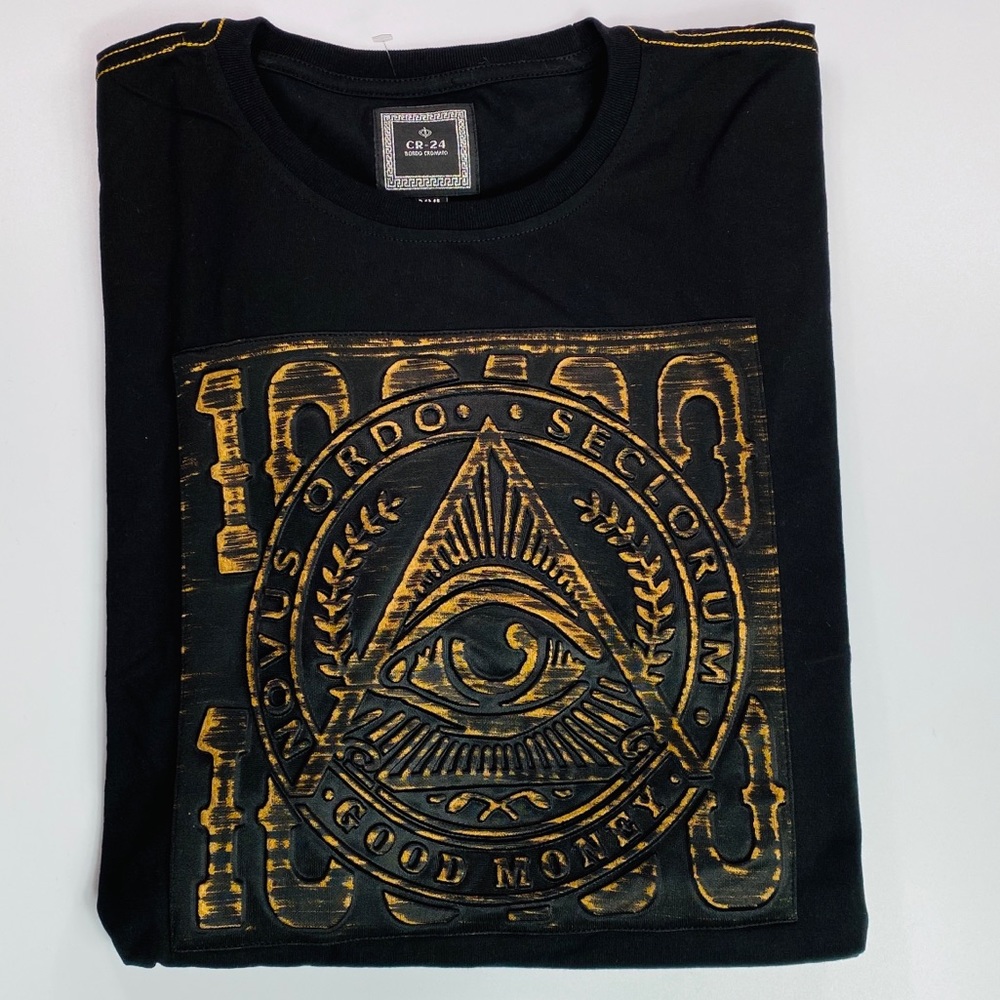 NWT ChromeEdge CR24E All Seeing Eye Embossed Shirt